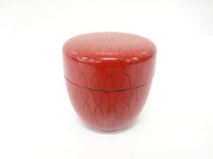 朱塗　網目　中棗